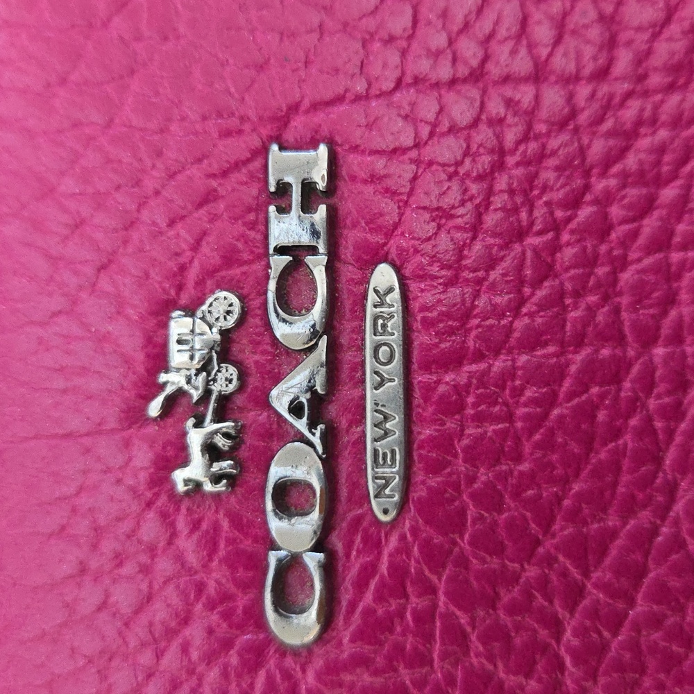 Coach Fuchsia Leather Accessory - Picture 2 of 7